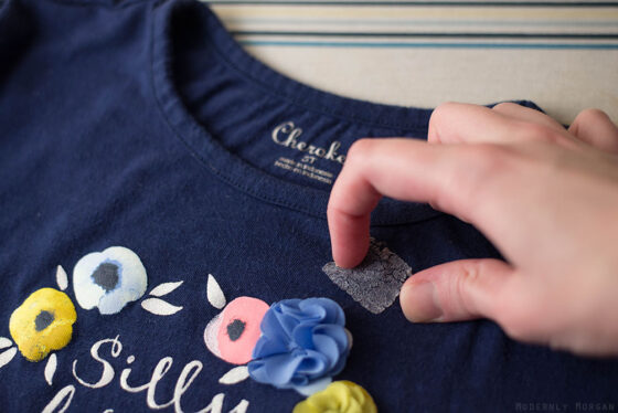 How to Remove Sticker Residue from Clothing After Washing - Modernly Morgan