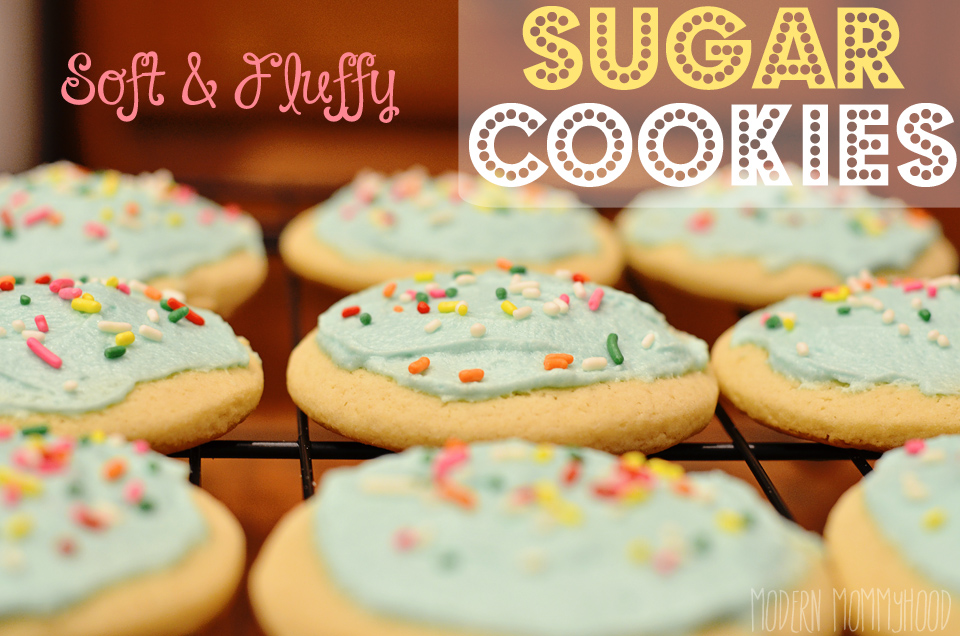 Soft and Fluffy Sugar Cookies - close copycat to storebought sugar cookies!