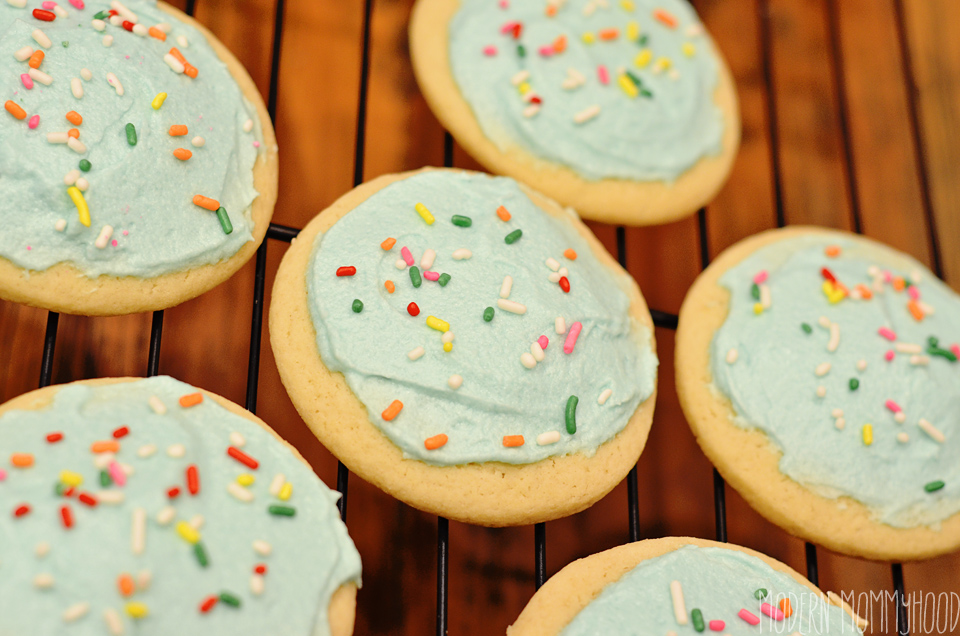 Soft and Fluffy Sugar Cookies - close copycat to storebought sugar cookies!