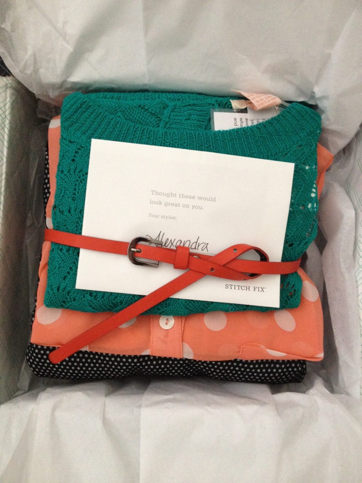 Stitch Fix Box July 2013