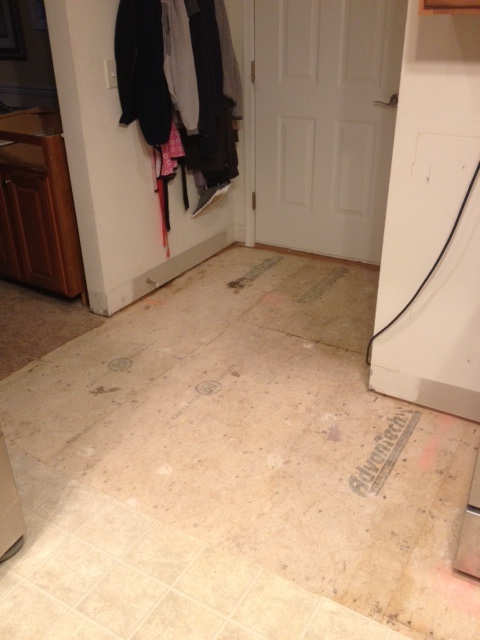 exposed subfloor
