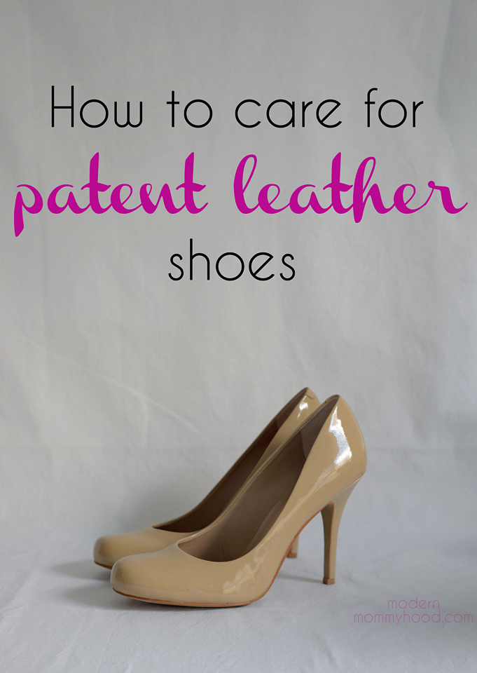 how to care/get scratches out of for patent leather || modernmommyhood.com