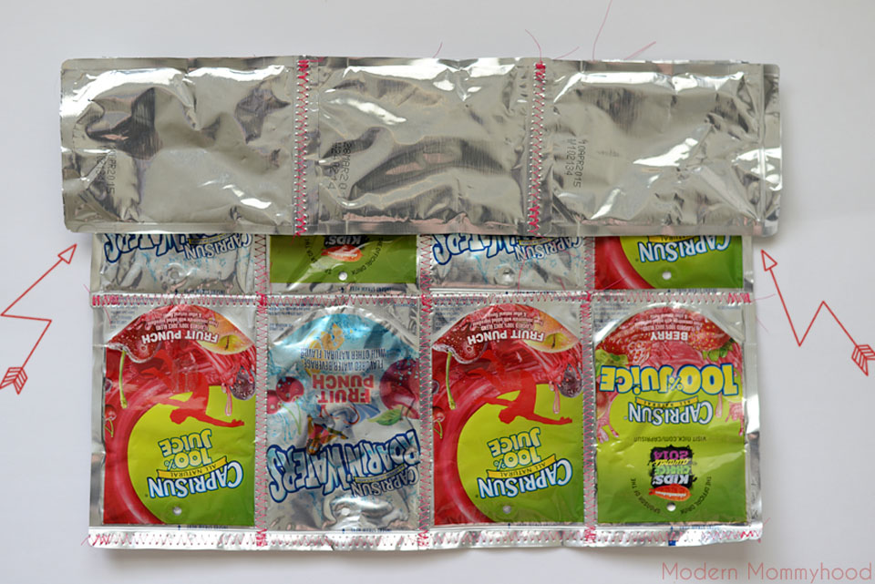 Capri Sun Juice Pouch Tote Bag Tutorial #CapriSunMomFactor - ModernMommyhood.com