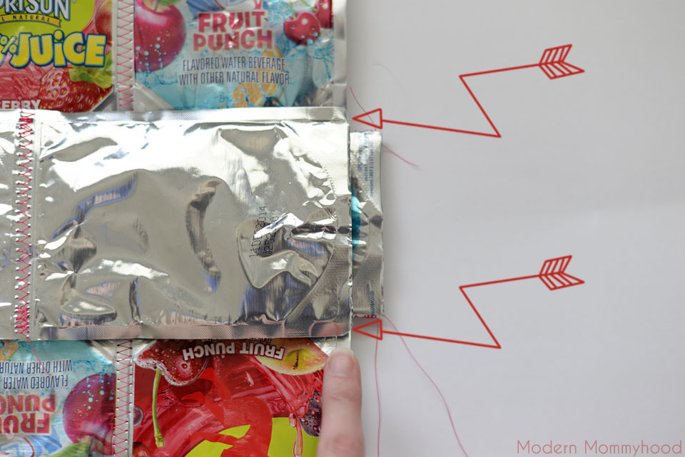 Capri Sun Juice Pouch Tote Bag Tutorial #CapriSunMomFactor - ModernMommyhood.com