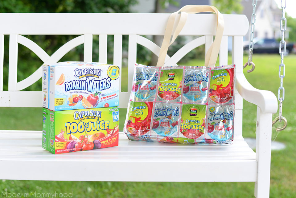 Capri Sun Juice Pouch Tote Bag Tutorial #CapriSunMomFactor - ModernMommyhood.com