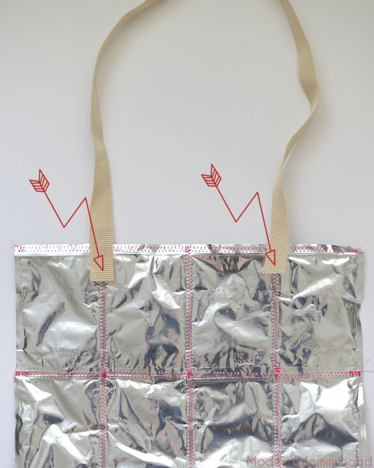 Capri Sun Juice Pouch Tote Bag Tutorial #CapriSunMomFactor - ModernMommyhood.com