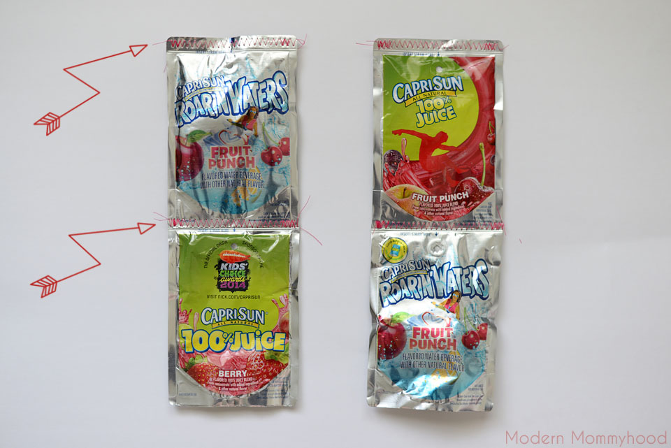 Capri Sun Juice Pouch Tote Bag Tutorial #CapriSunMomFactor - ModernMommyhood.com