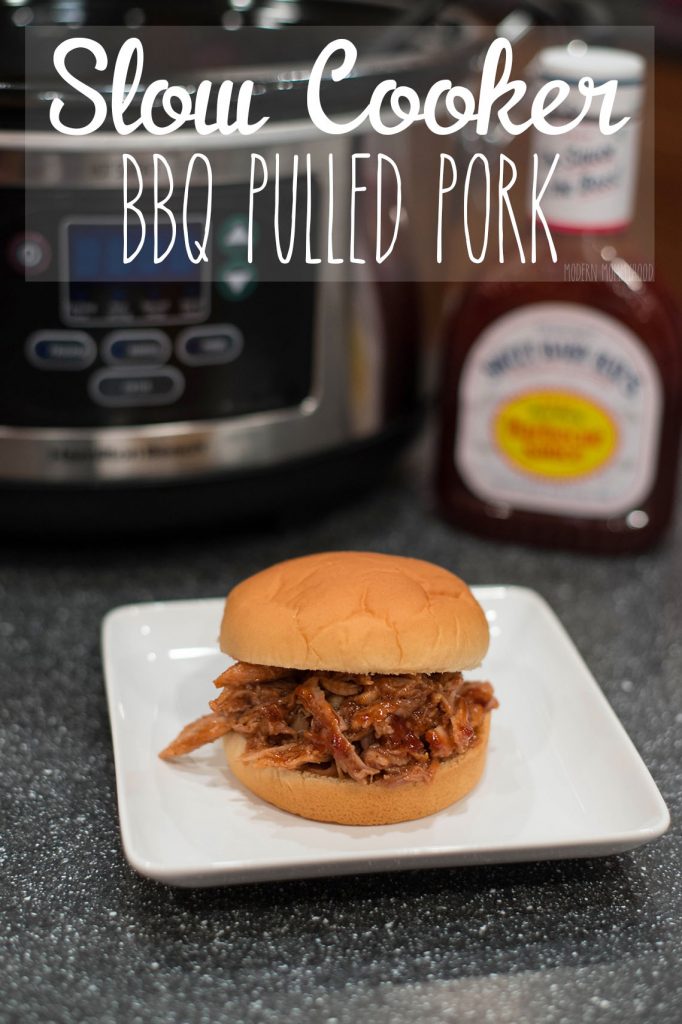 Slow Cooker BBQ Pulled Pork Recipe - Super easy 3 ingredient meal for the crockpot!