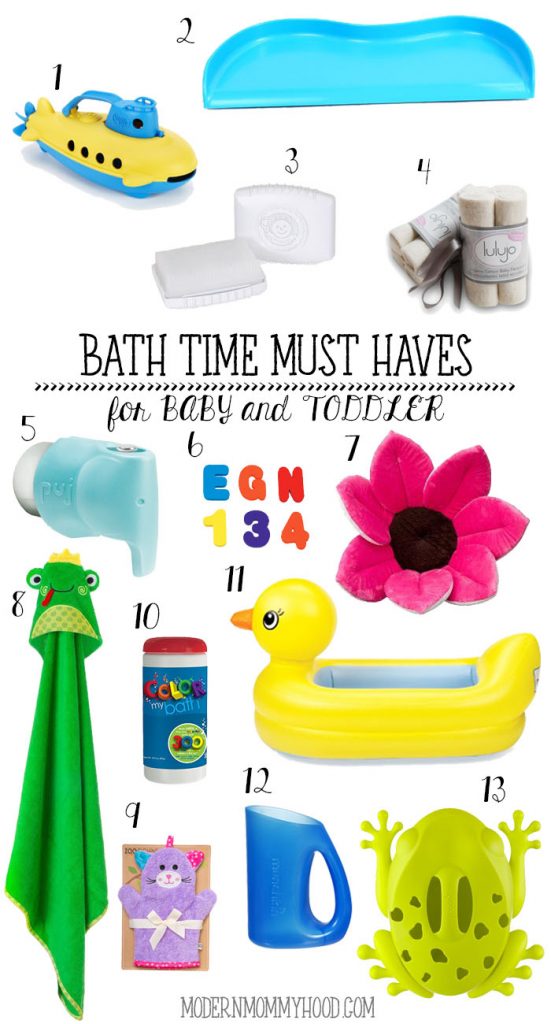 Bath Time Must Haves for Baby and Toddler - practical and fun items that have all been used and loved in our house!