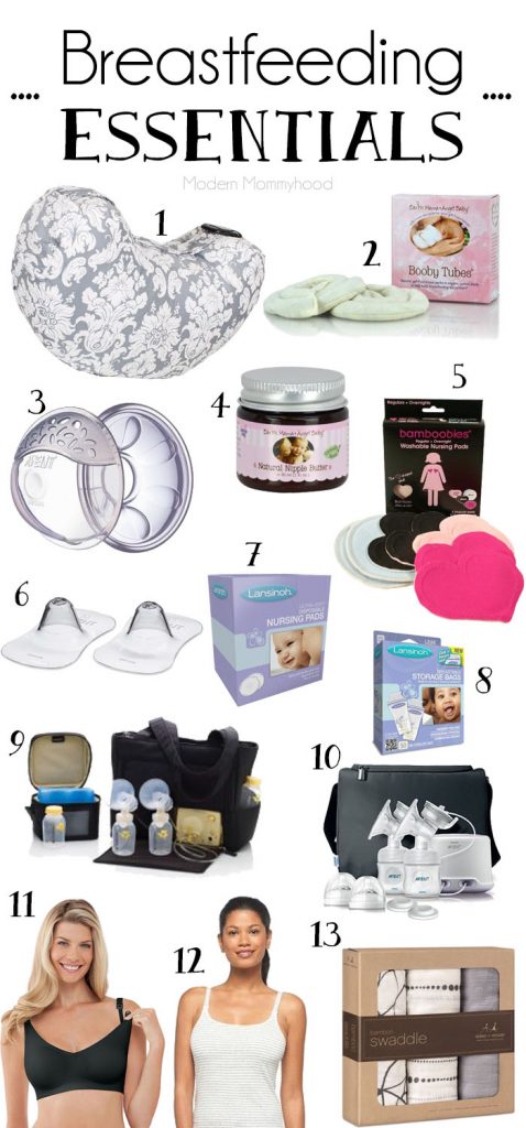 Breastfeeding Essentials - Must Haves for new moms who are breastfeeding.