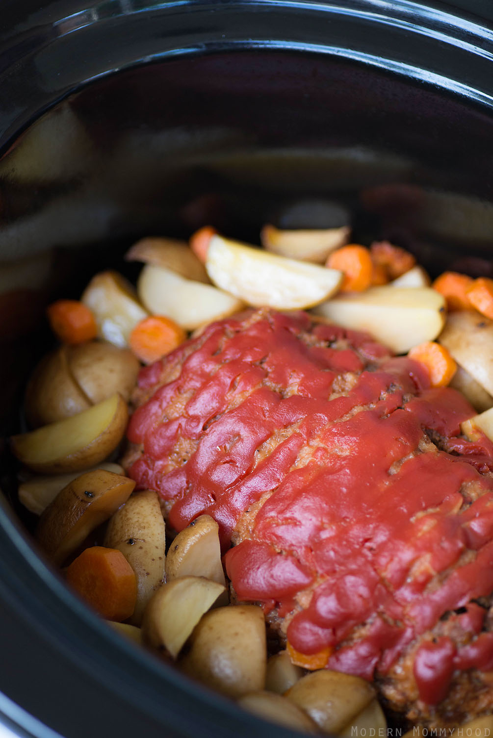 Easy Slow Cooker Meatloaf - Modernly Morgan