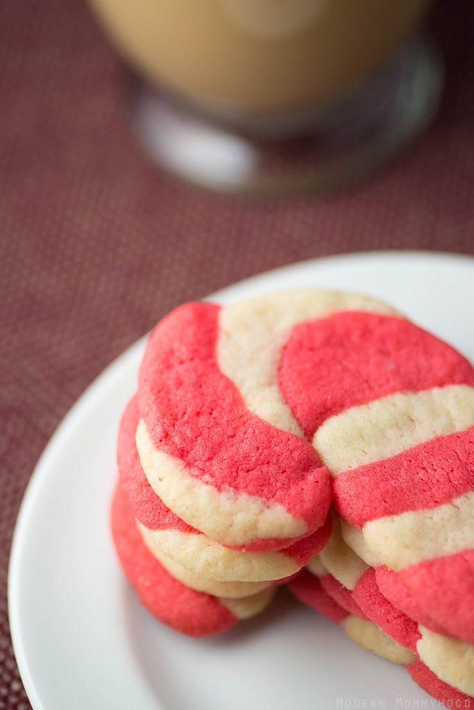 Easy Candy Cane Sugar Cookie Recipe - Betty Crocker mix + a little food coloring = deliciously simple holiday cookies!