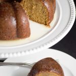 White Wine Cake - This super moist cake tastes exactly like a glazed donut! A warm buttery glaze tops this deliciously soft and addictive cake!