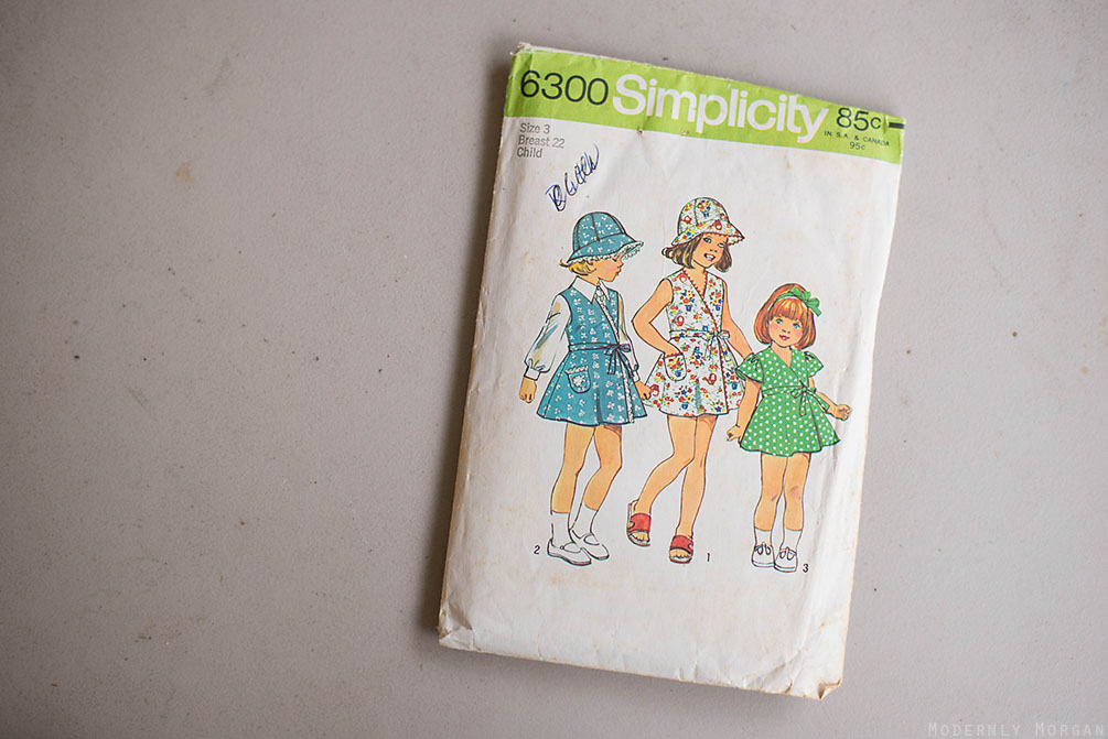 Vintage Simplicity 6300 pattern girl