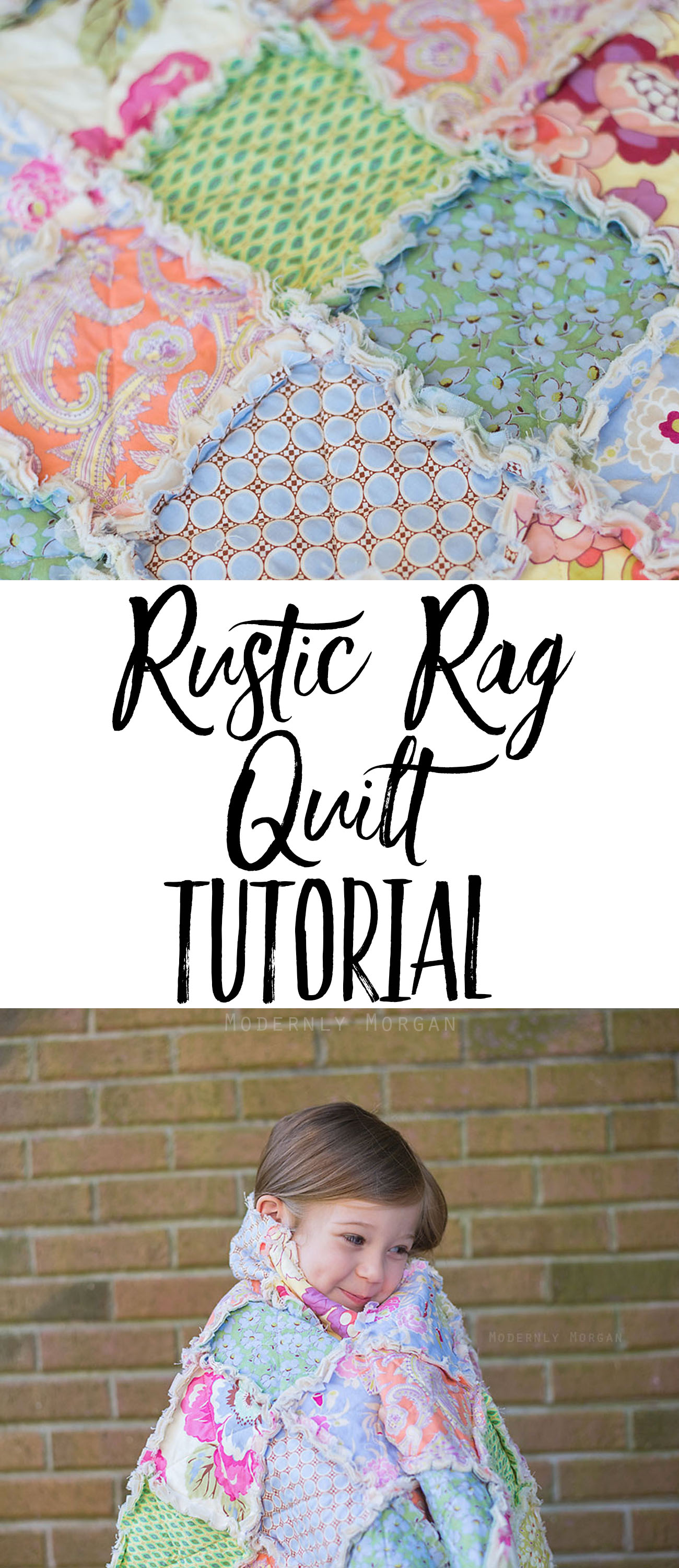 Rustic Rag Quilt Tutorial - a super easy and quick quilt (great for beginners) that looks well loved and cozy from the very first wash!