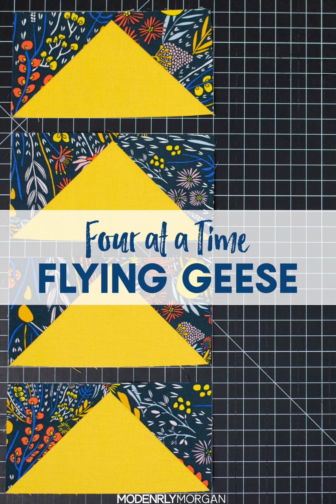 Four At A Time Flying Geese Tutorial - No Waste Method