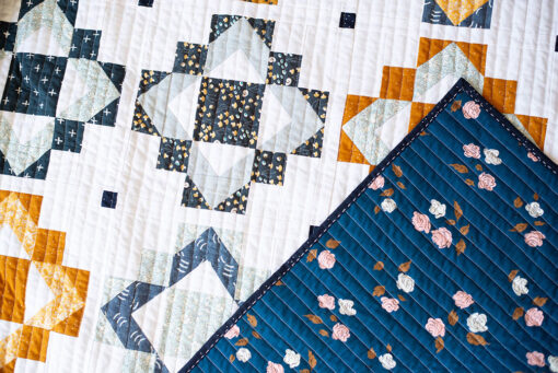 Framed Folk Quilt - a fat quarter friendly quilt pattern by Modernly Morgan