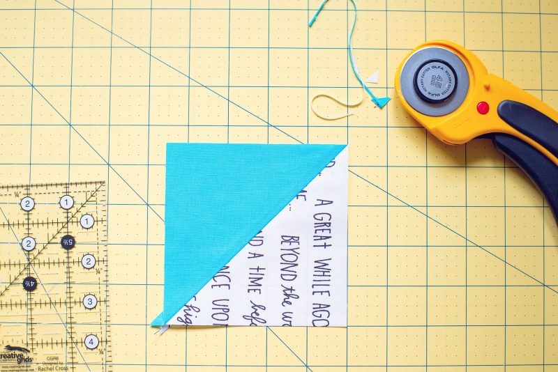 How to square up half square triangles tutorial modernly morgan