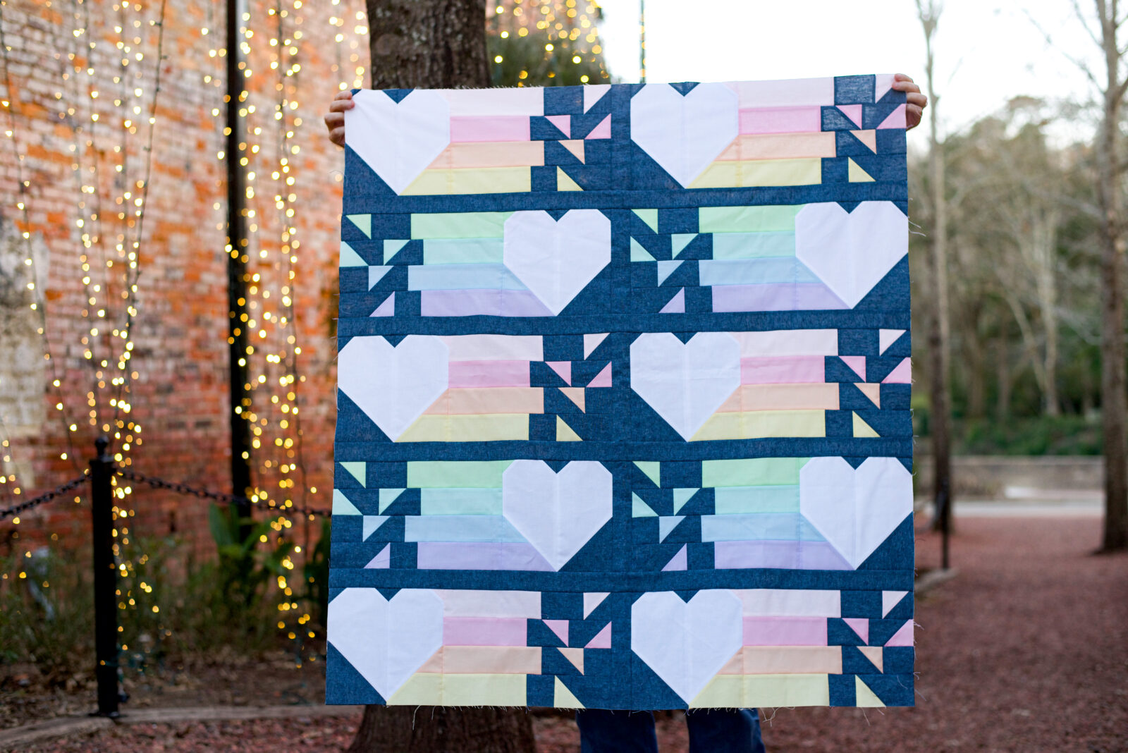 Confetti Hearts Quilt Pattern Modernly