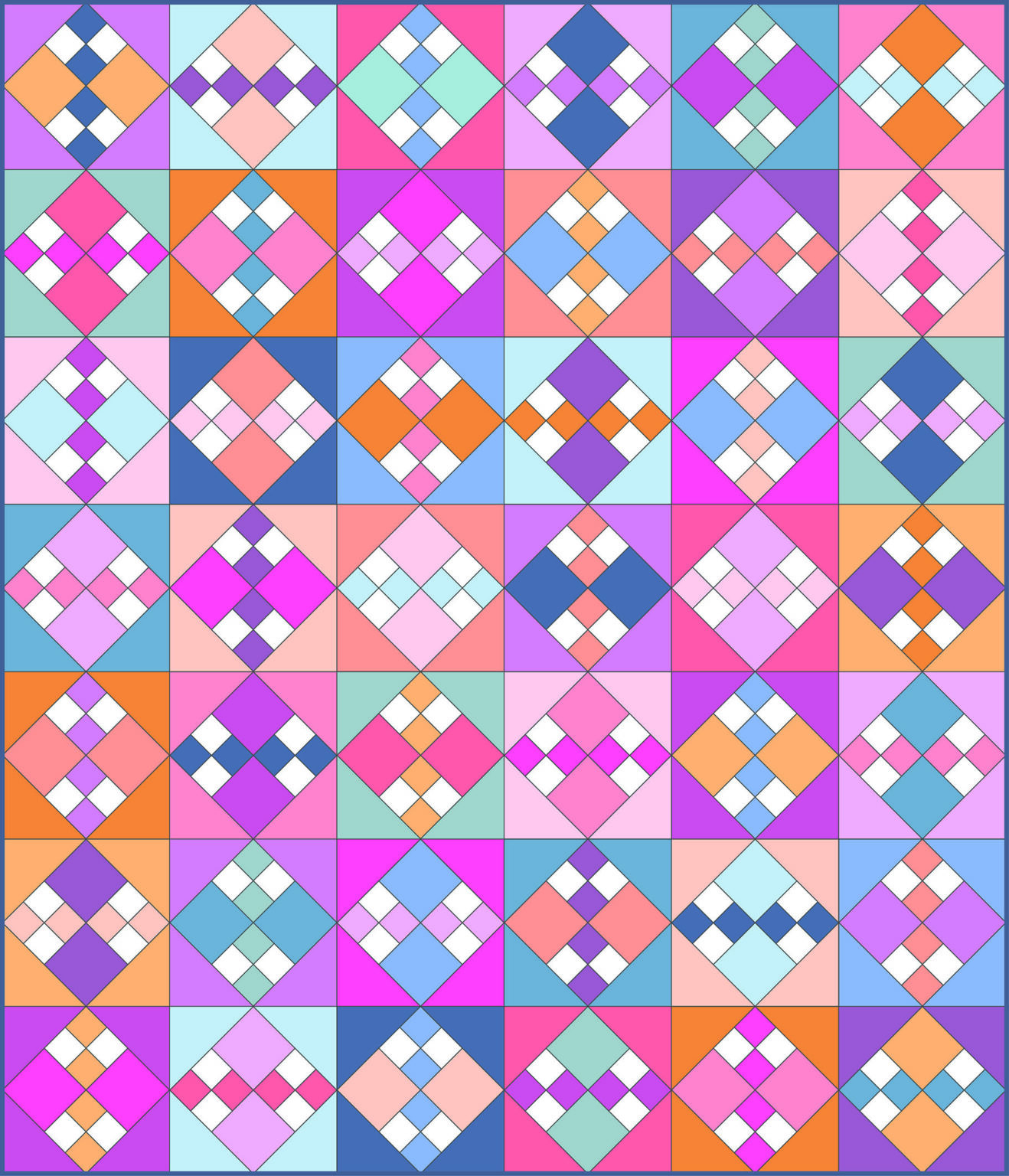 Revival Quilt - PDF Pattern - Patchwork Revival Collection - Modernly