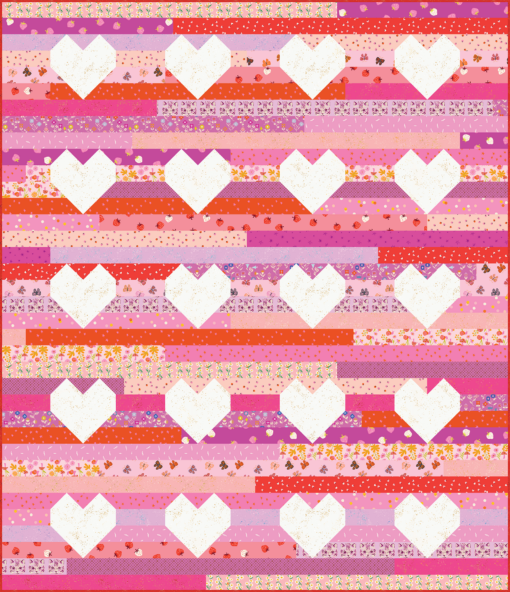 Jelly Hearts Quilt - PDF Pattern