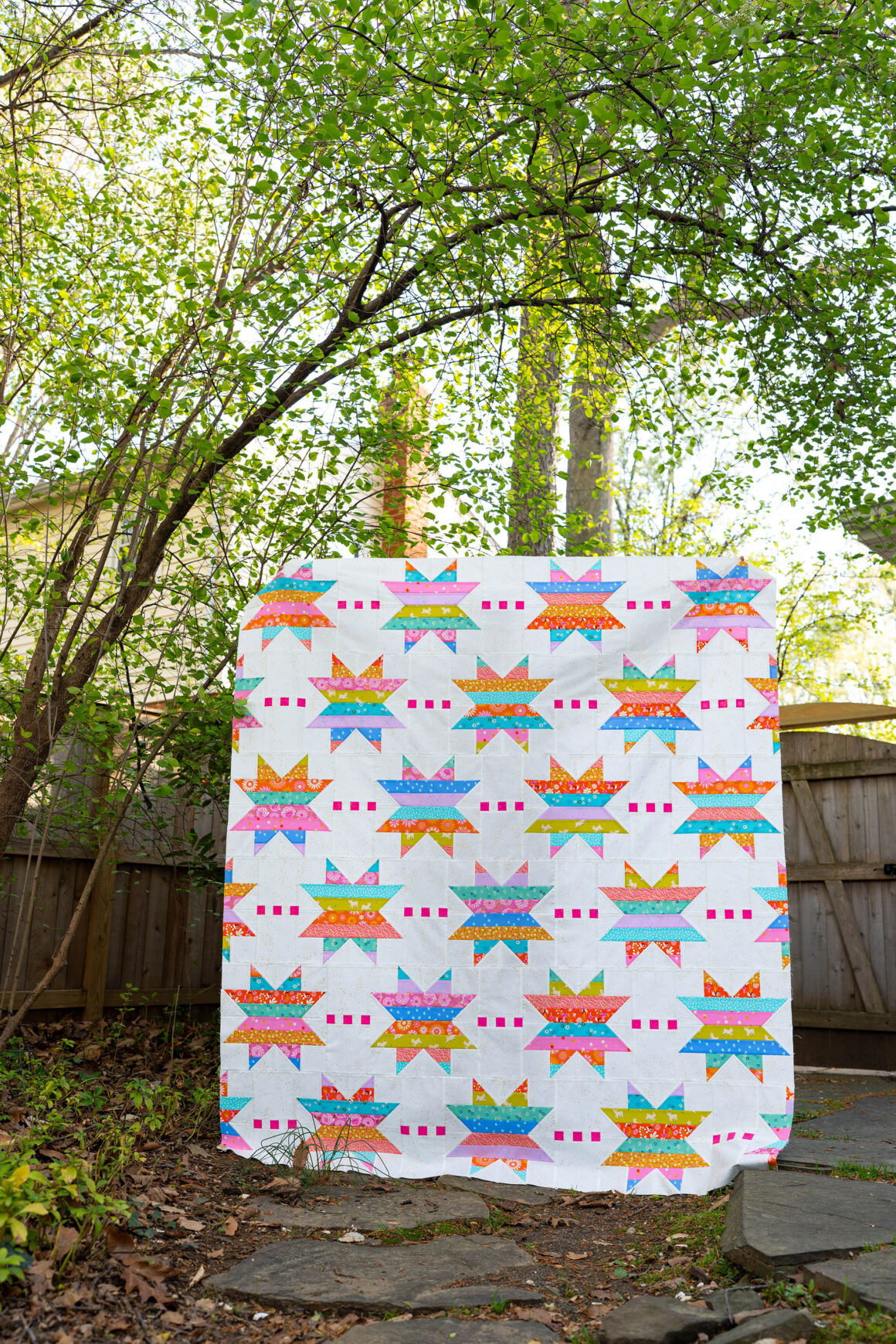 Spaced Out Quilt Pattern - Fat Quarter and 1/4 yard friendly - by Modernly Morgan