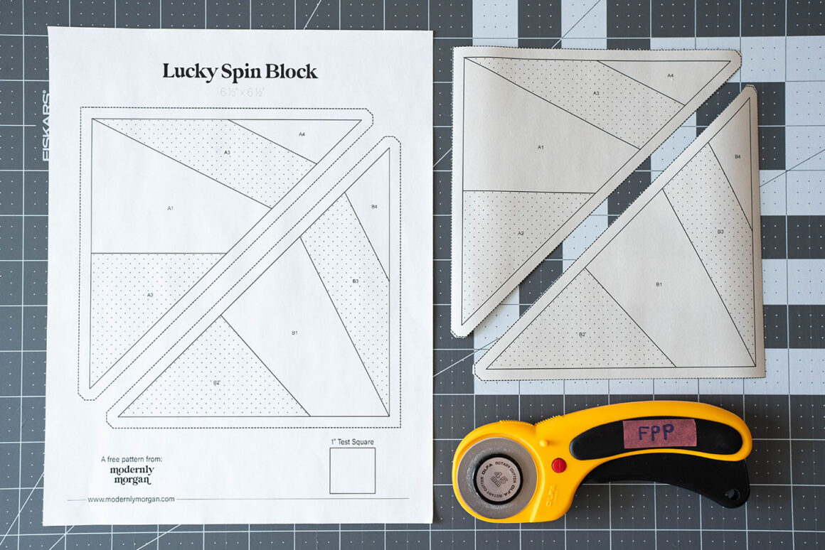 Free Foundation Paper Piecing Block Template