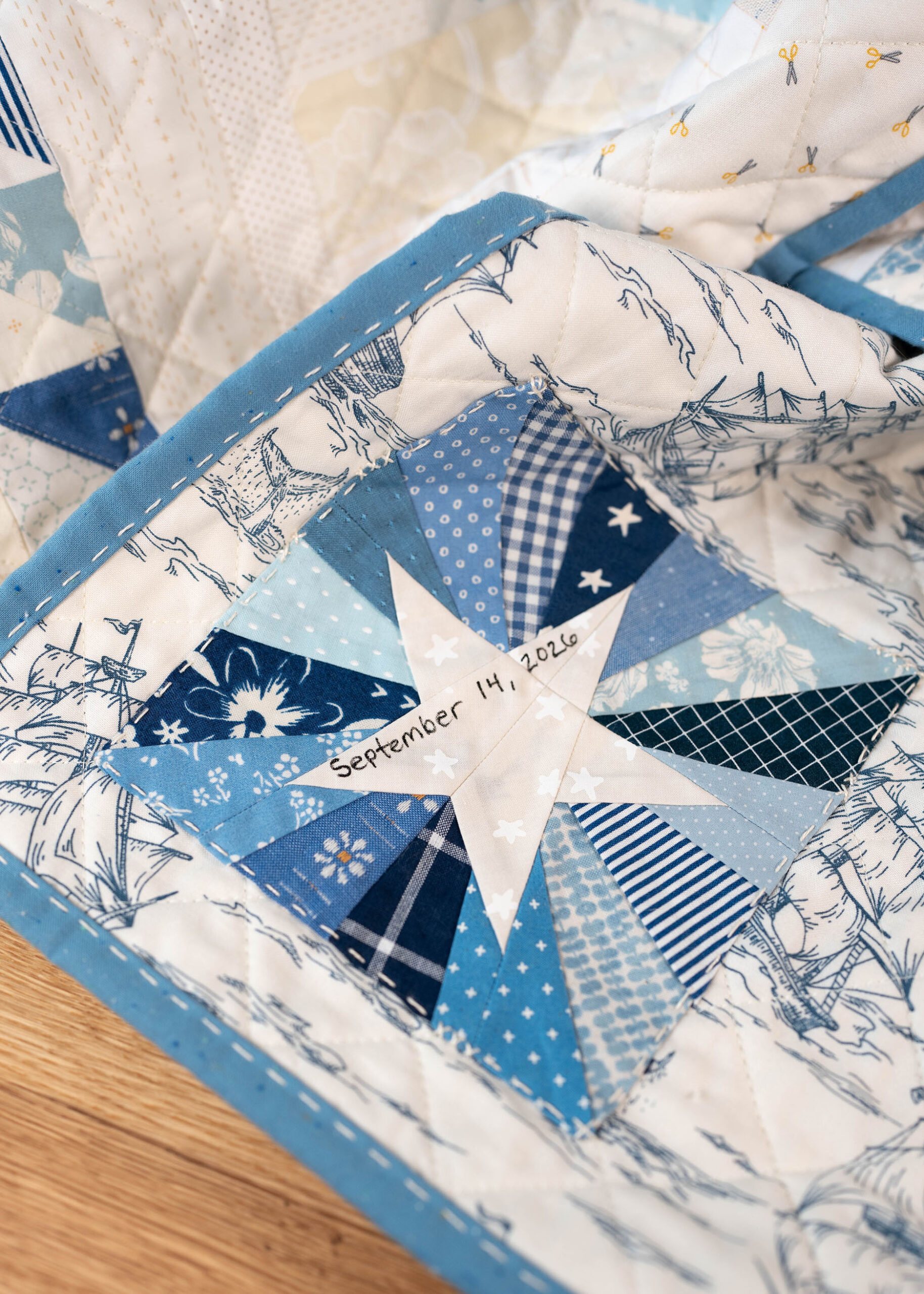 Scrap Burst Star - FPP Block - PDF Pattern - Image 4